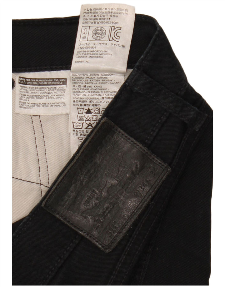 Levi's Mens 511 Slim Jeans W34 L34 Μαύρο βαμβακερό