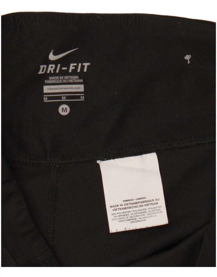 Γυναικεία φόρμα φόρμας Nike Dri Fit Capri UK 14 Μεσαίο μαύρο πολυεστέρα