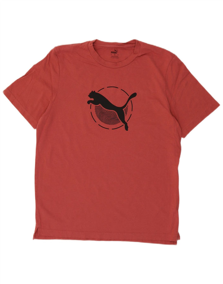 Ανδρικό γραφικό T-Shirt Puma Top μεγάλο κόκκινο βαμβακερό