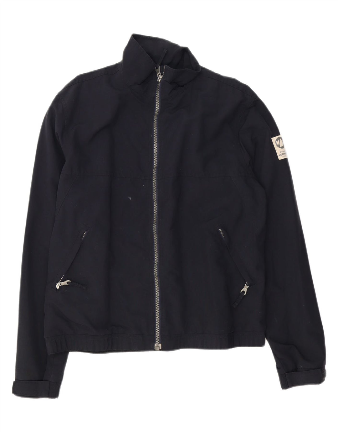 Murphy & Nye Mens Bomber Jacket UK 40 Large Navy Blue Polyester
