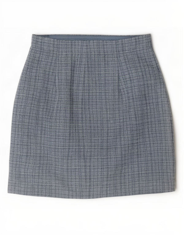 Guess Γυναικεία Μίνι Φούστα UK 10 Small W28 Blue Check Polyester