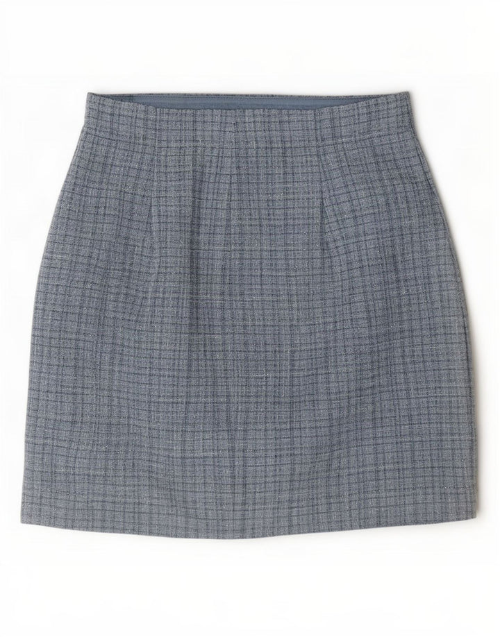 Guess Γυναικεία Μίνι Φούστα UK 10 Small W28 Blue Check Polyester
