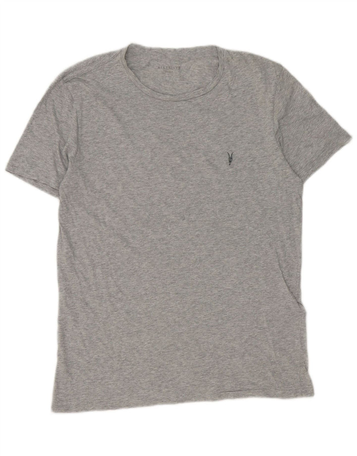 Ανδρικό T-Shirt All Saints Τοπ μεσαίου γκρι βαμβακερό