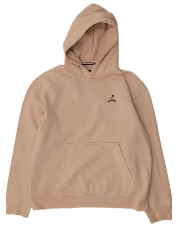 Jordan Ανδρικό Hoodie Jumper Μεγάλο Μπεζ βαμβακερό