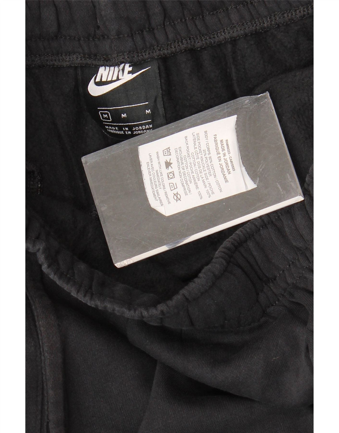 Ανδρική φόρμα NIKE Παντελόνι Joggers Μεσαίο μαύρο βαμβακερό