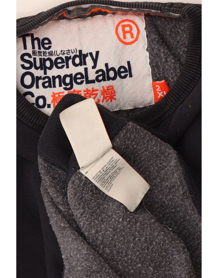 Ανδρικό φούτερ Superdry Jumper 2XL Μαύρο βαμβακερό