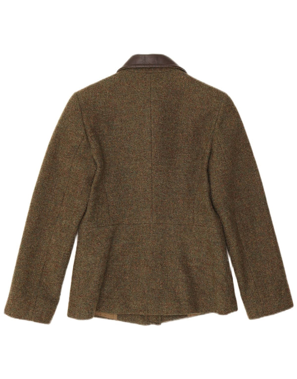Max & Co. Γυναικείο μπουφάν σακάκι με φερμουάρ UK 8 Small Khaki Wool