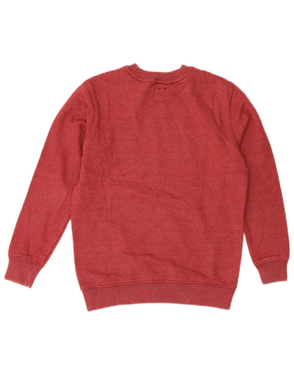 Vans Boys Graphic Sweatshirt Jumper 8-9 ετών Small μπορντό βαμβακερό