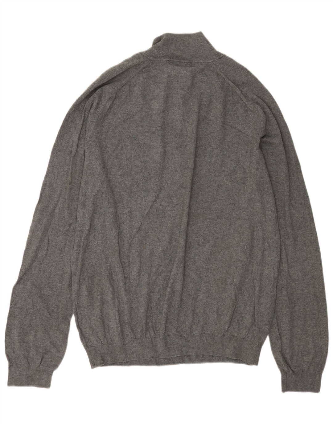 EDDIE BAUER Ανδρικό πουλόβερ με φερμουάρ μεγάλο γκρι βαμβακερό