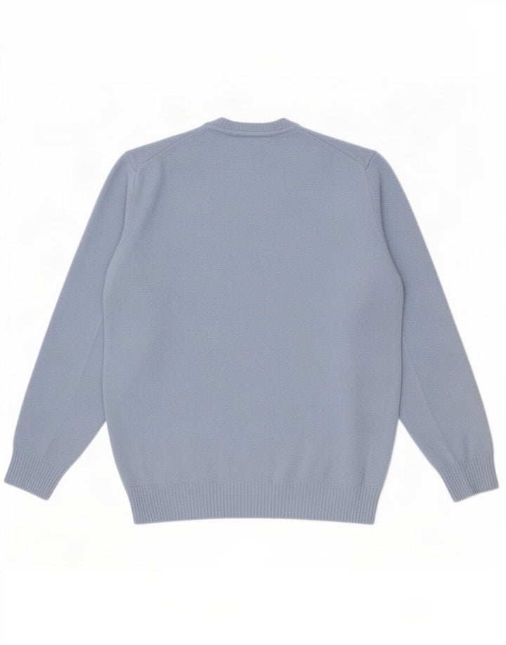 Ανδρικό πουλόβερ Zara Crew Neck Jumper Small Blue