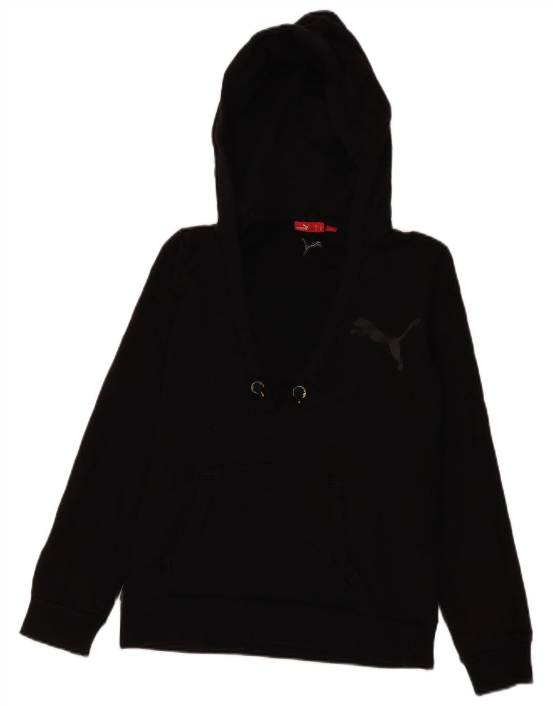 Puma Γυναικείο Hoodie Jumper UK 10 Small Black