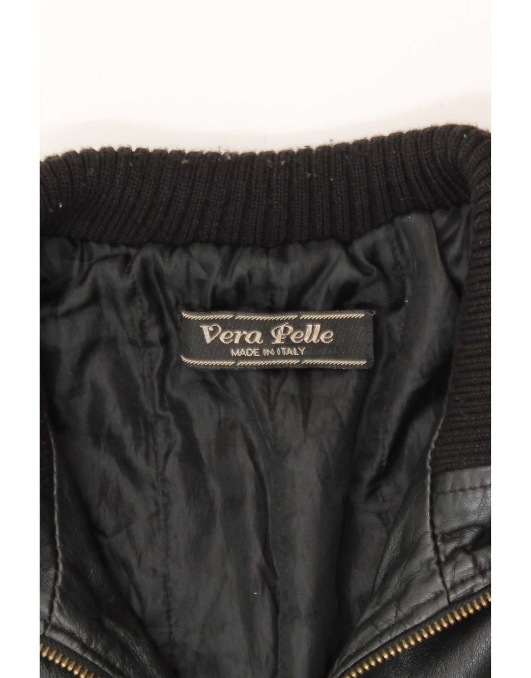 Vintage Ανδρικό Δερμάτινο Μπουφάν UK 36 Small Black