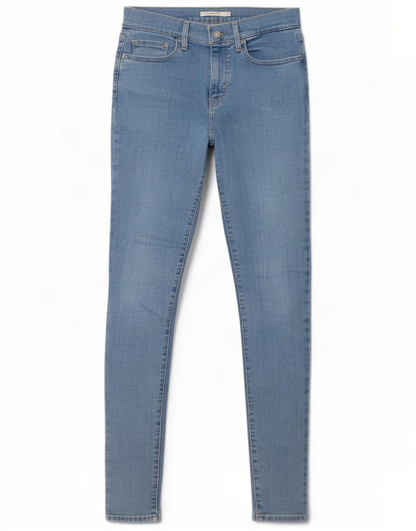 Levi's Womens 710 Super Skinny Jeans W27 L32 Blue Cotton