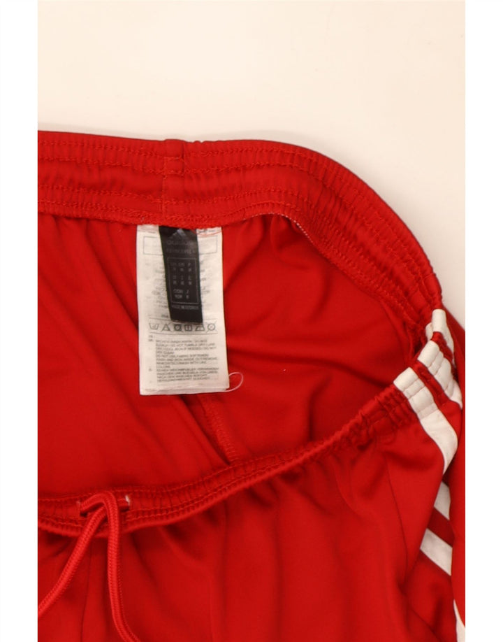 Ανδρικό σορτς Adidas Climalite με μεσαίο κόκκινο πολυεστέρα