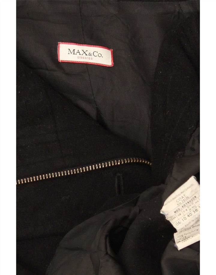 Max & Co. Γυναικείο Oversized Πανωφόρι UK 10 Small Black Wool