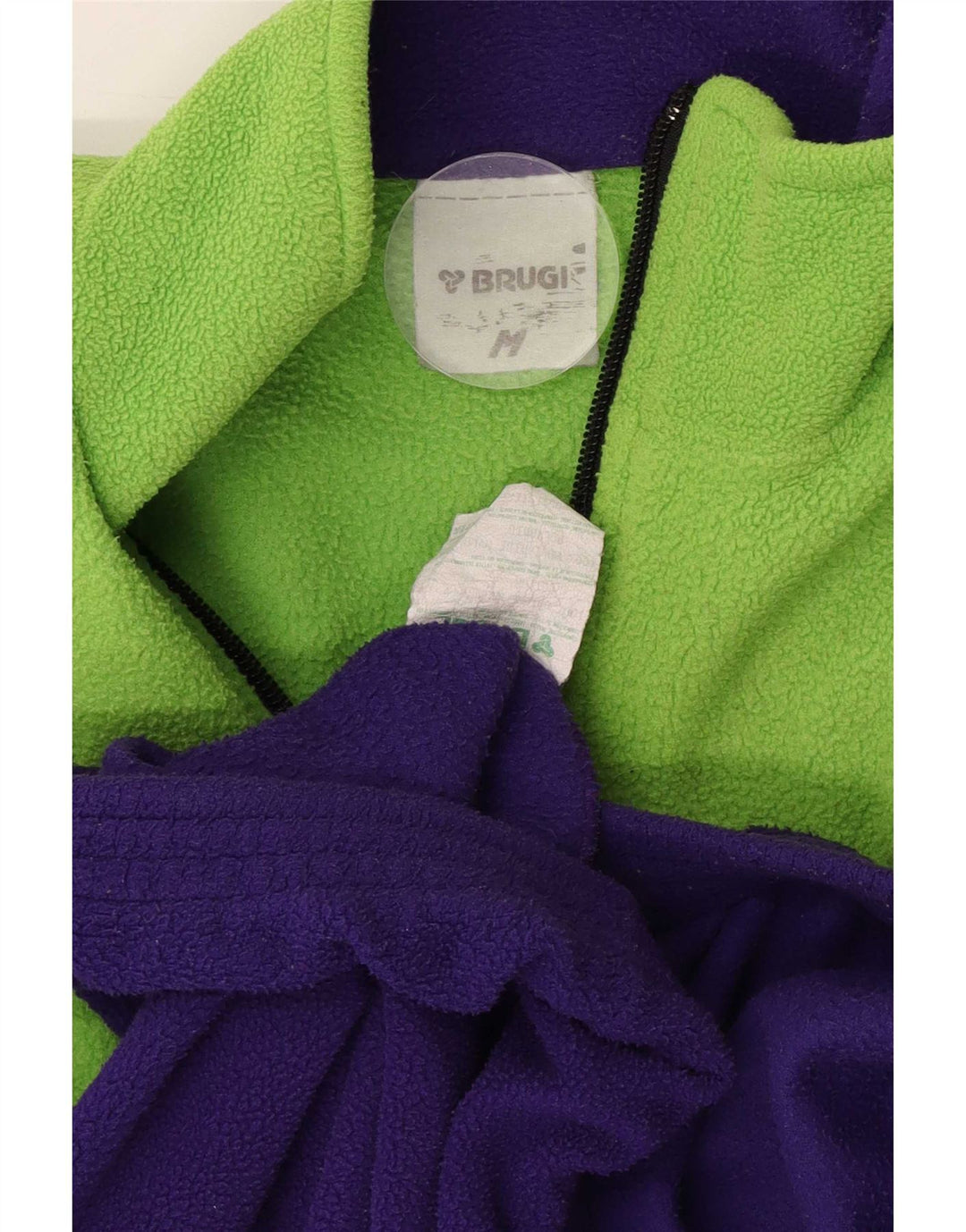 Brugi Ανδρικό φερμουάρ με λαιμόκοψη Fleece Jumper Medium Purple Colourblock Πολυεστέρας