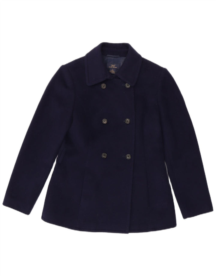 Brooks Brothers Γυναικείο παλτό μπιζελιού US 2 XS Navy Blue Wool
