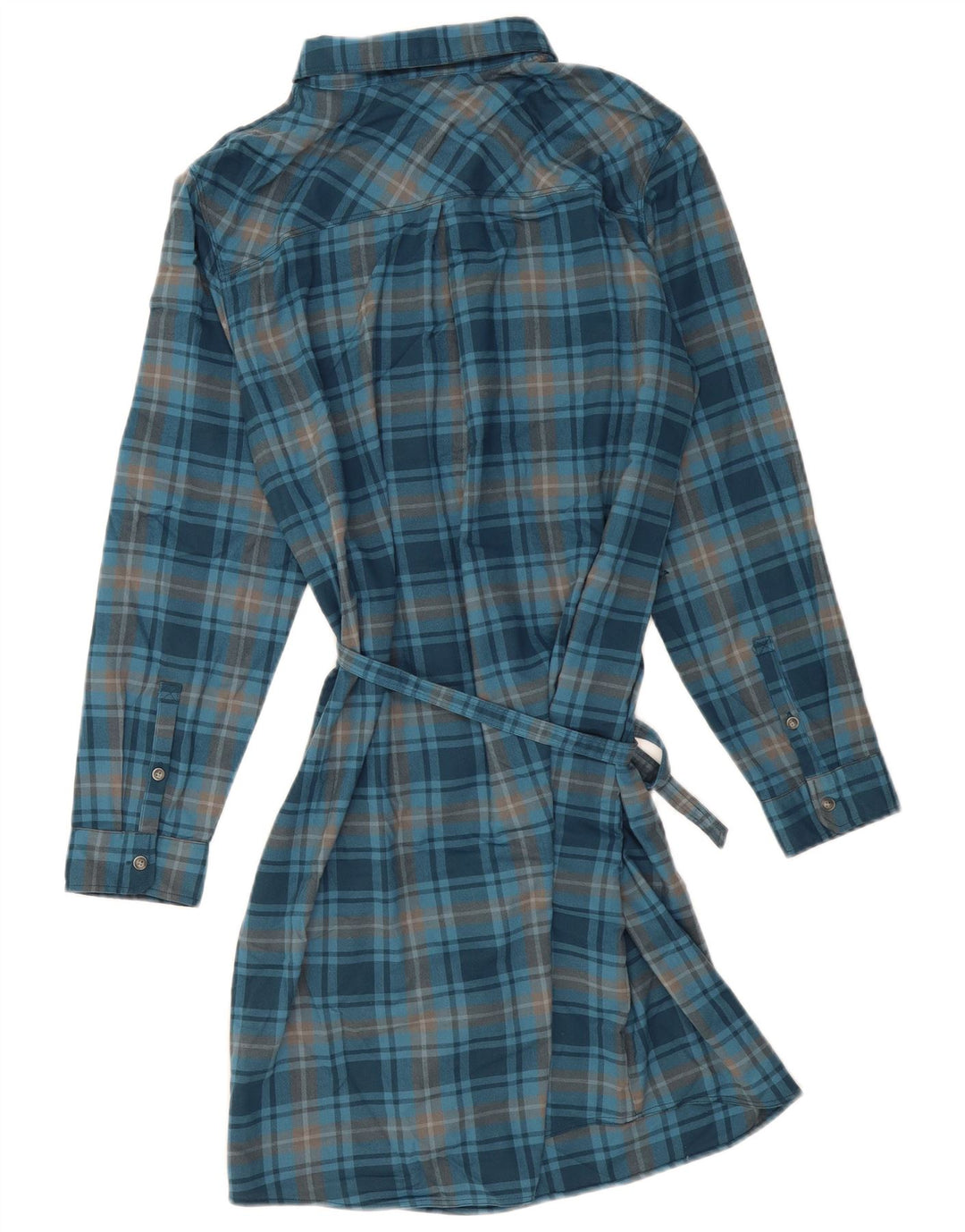 EDDIE BAUER Γυναικείο πουλόβερ πουκάμισο US 16 2XL Μπλε Check Polyester