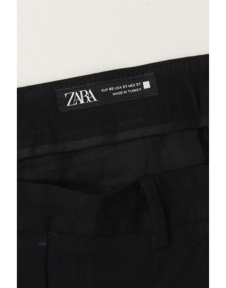 Zara Ανδρικό παντελόνι Chino Slim EU 40 Medium W31 L28 Μαύρο