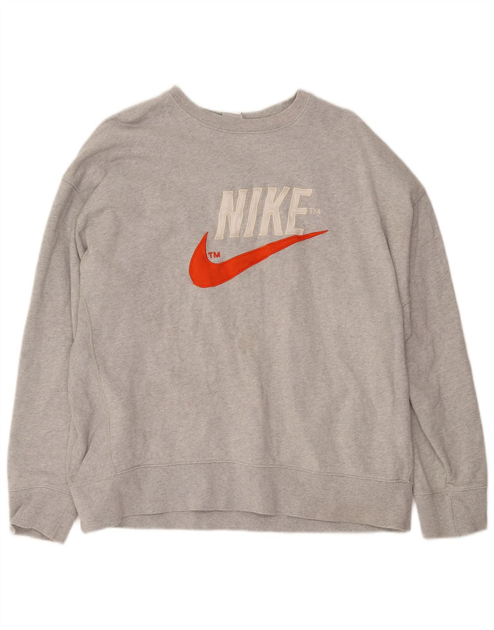 Ανδρικό γραφικό φούτερ Nike Jumper XL Γκρι βαμβακερό