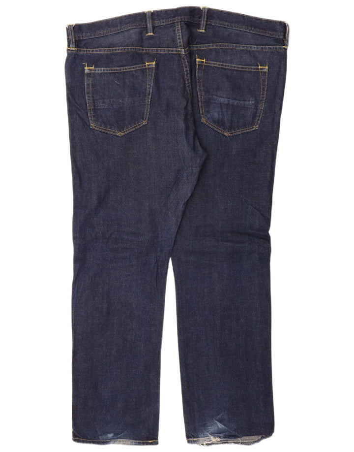 Ανδρικό τζιν ίσιο Marks & Spencer W42 L31 Navy Blue Cotton