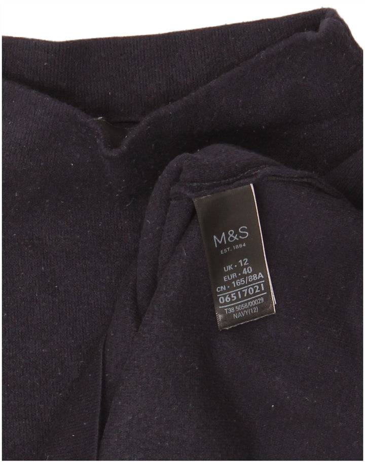 Marks & Spencer Γυναικεία μπλούζα μακρυμάνικη UK 12 μεσαία μπλε βισκόζη