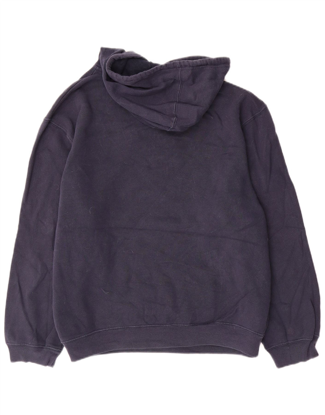 REEBOK Γυναικείο Hoodie Jumper UK 16 Large Navy Blue Cotton