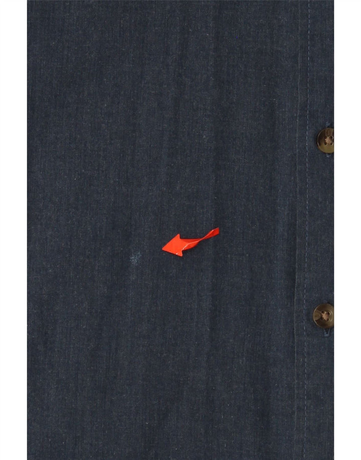 Ανδρικό πουκάμισο HOLLISTER Small Navy Blue Βαμβακερό