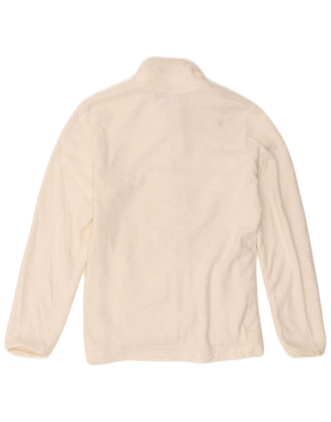 Marks & Spencer Γυναικείο Fleece Jacket UK 12 Medium Off White Polyester