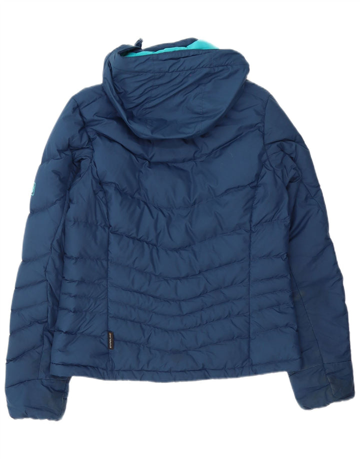 Jack Wolfskin Γυναικείο μπουφάν με κουκούλα UK 8/10 Μικρό Navy Blue Polyester