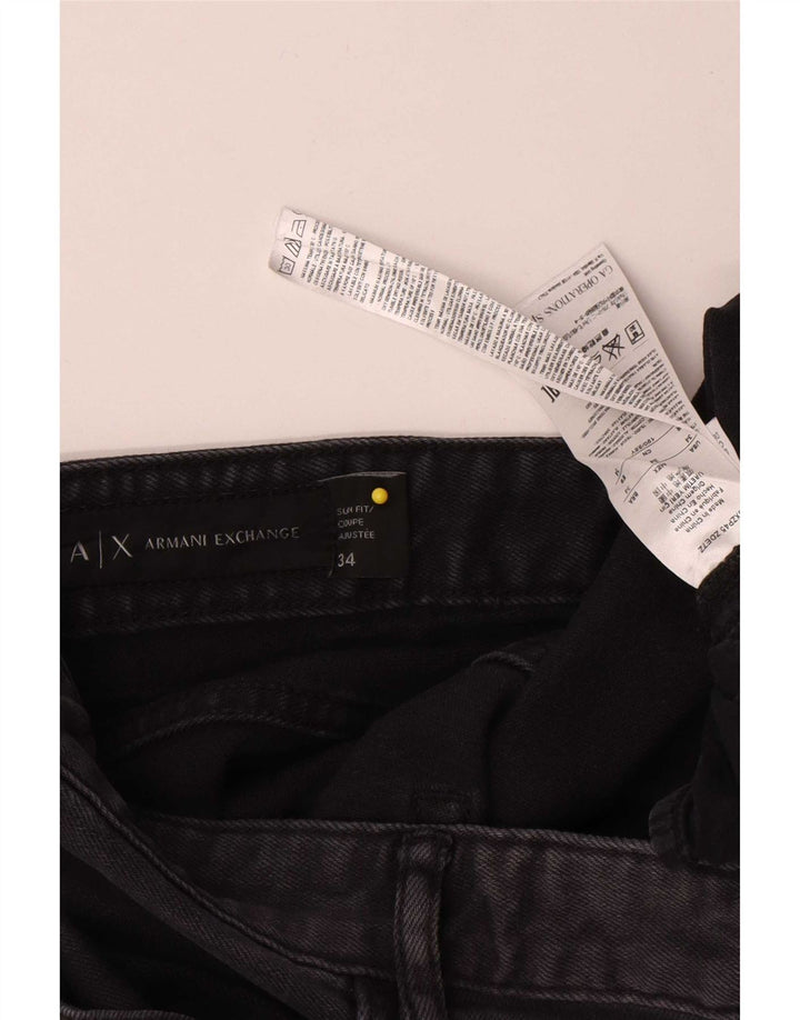 Armani Exchange Ανδρικό Slim Jeans W34 L33 Μαύρο βαμβακερό