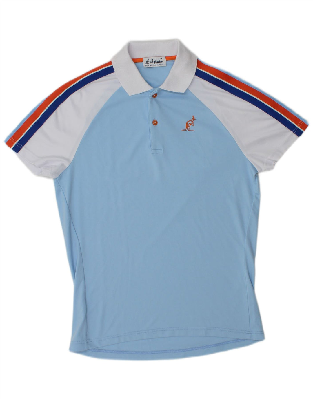 AUSTRALIAN L'ALPINA Ανδρικό μπλουζάκι πόλο IT 46 Small Blue Colorblock Polyester