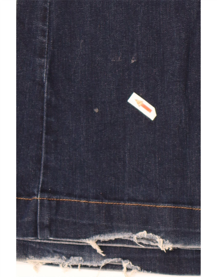 Massimo Dutti Γυναικείο τζιν με φλάντζα EU 36 XS W26 L30 Navy Blue