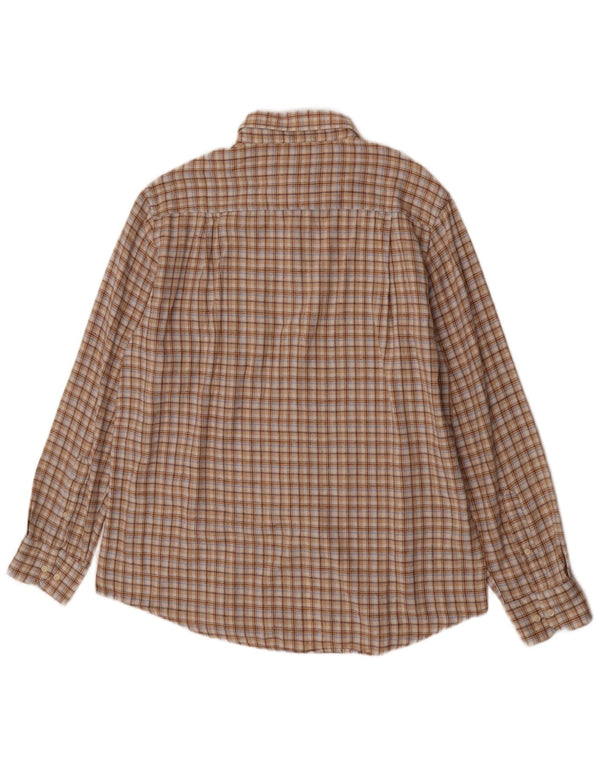 Ανδρικό φανελένιο πουκάμισο Charro XL Beige βαμβακερό