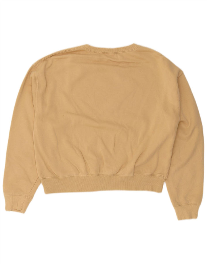Pull & Bear Γυναικείο φούτερ μεγάλου μεγέθους Jumper UK 14 μεσαίο μπεζ βαμβακερό