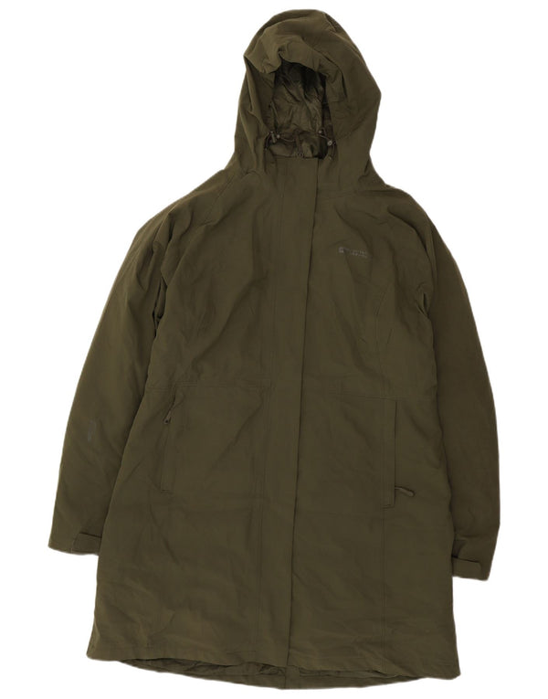 Mountain Warehouse Γυναικείο παλτό με κουκούλα με επένδυση UK 16 Large Khaki Nylon