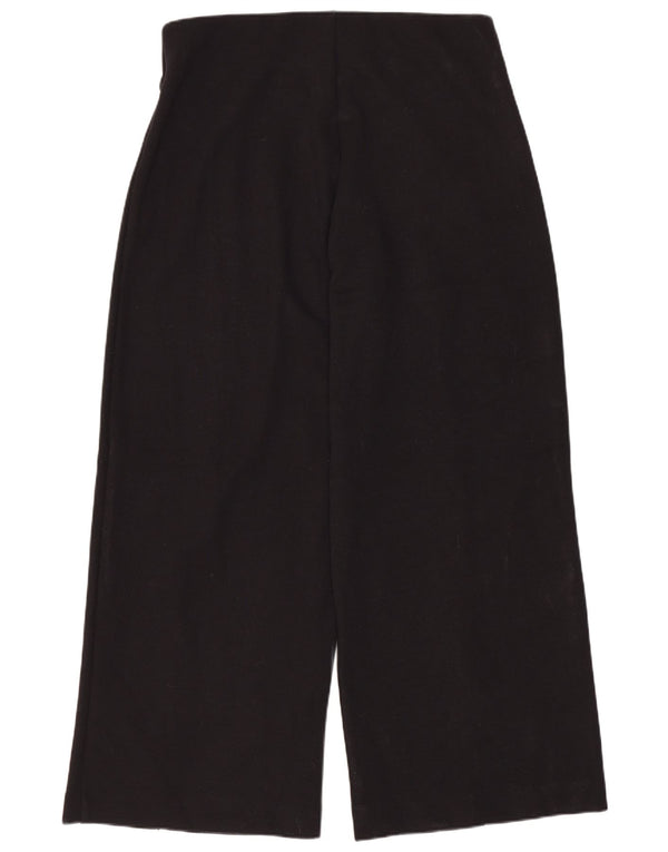 Marks & Spencer Womens Short Casual Trousers UK 12 Medium W30 L27 Black