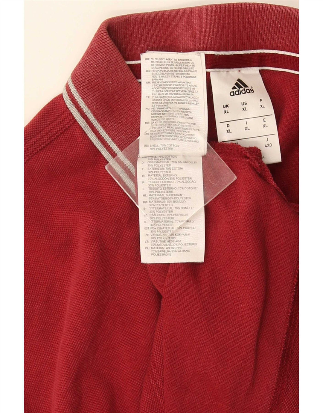 Ανδρικό πουκάμισο Adidas Polo XL Κόκκινο