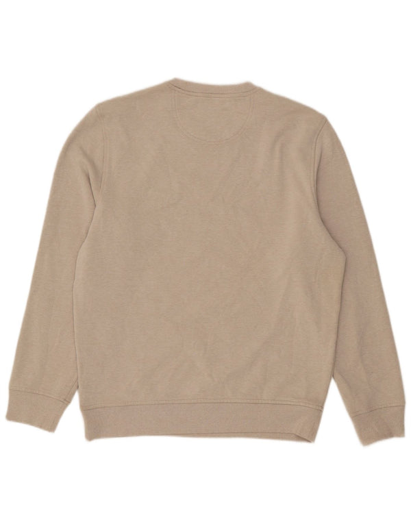 Izod Mens Sweatshirt Jumper Large Grey Polyester