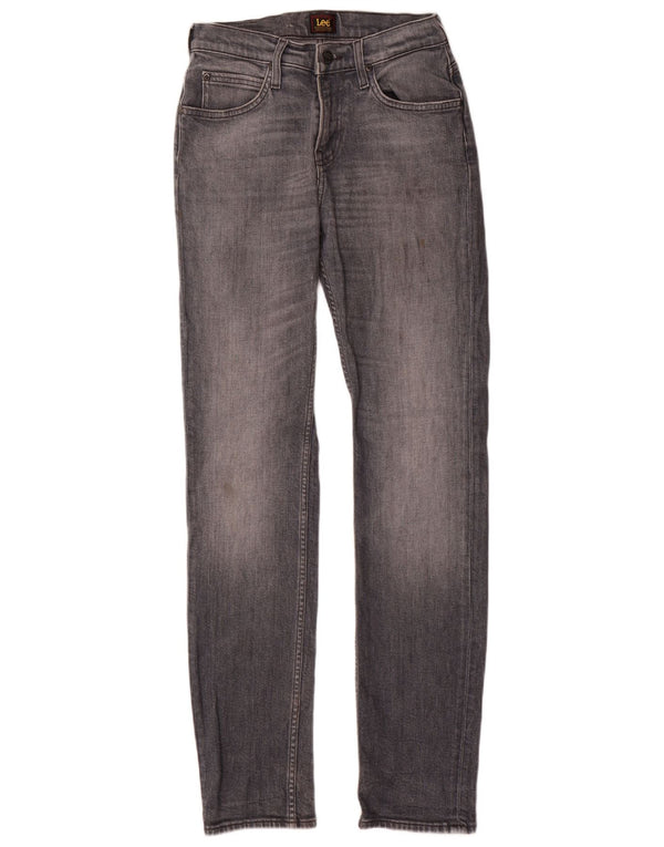 Lee Womens Rider Slim Jeans W28 L32 Γκρι βαμβακερό