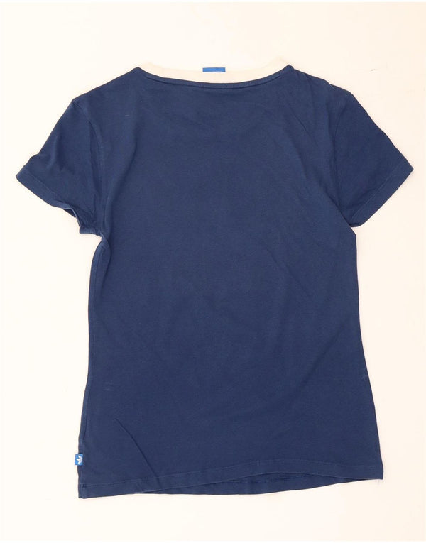 Γυναικείο γραφικό T-Shirt Adidas Top UK 8 Small Navy Blue