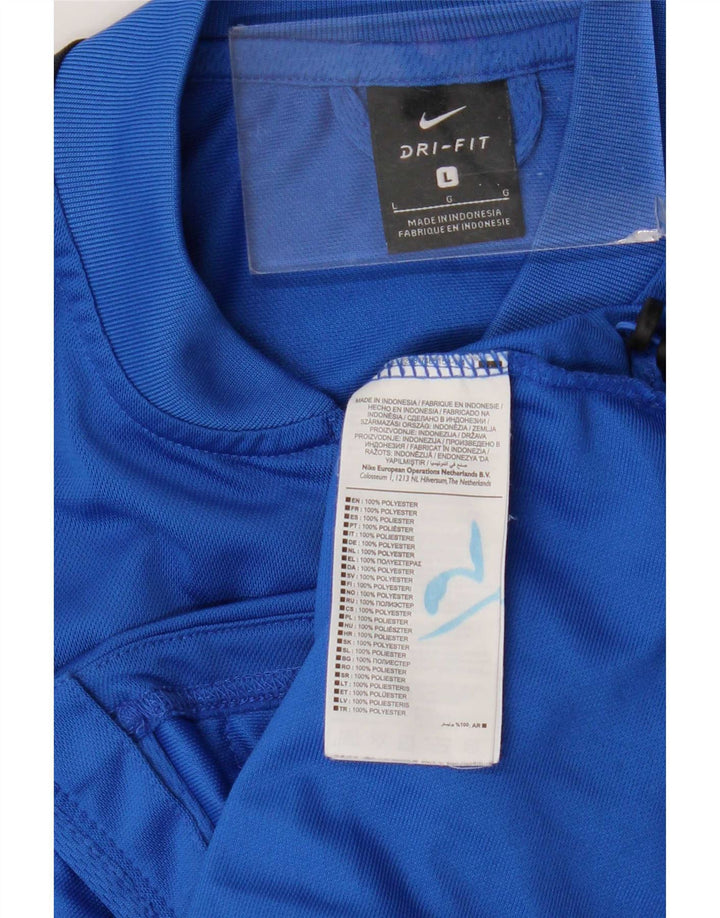 Ανδρική φόρμα γυμναστικής Nike γραφική Dri Fit Μπουφάν με μεγάλο μπλε χρώμα