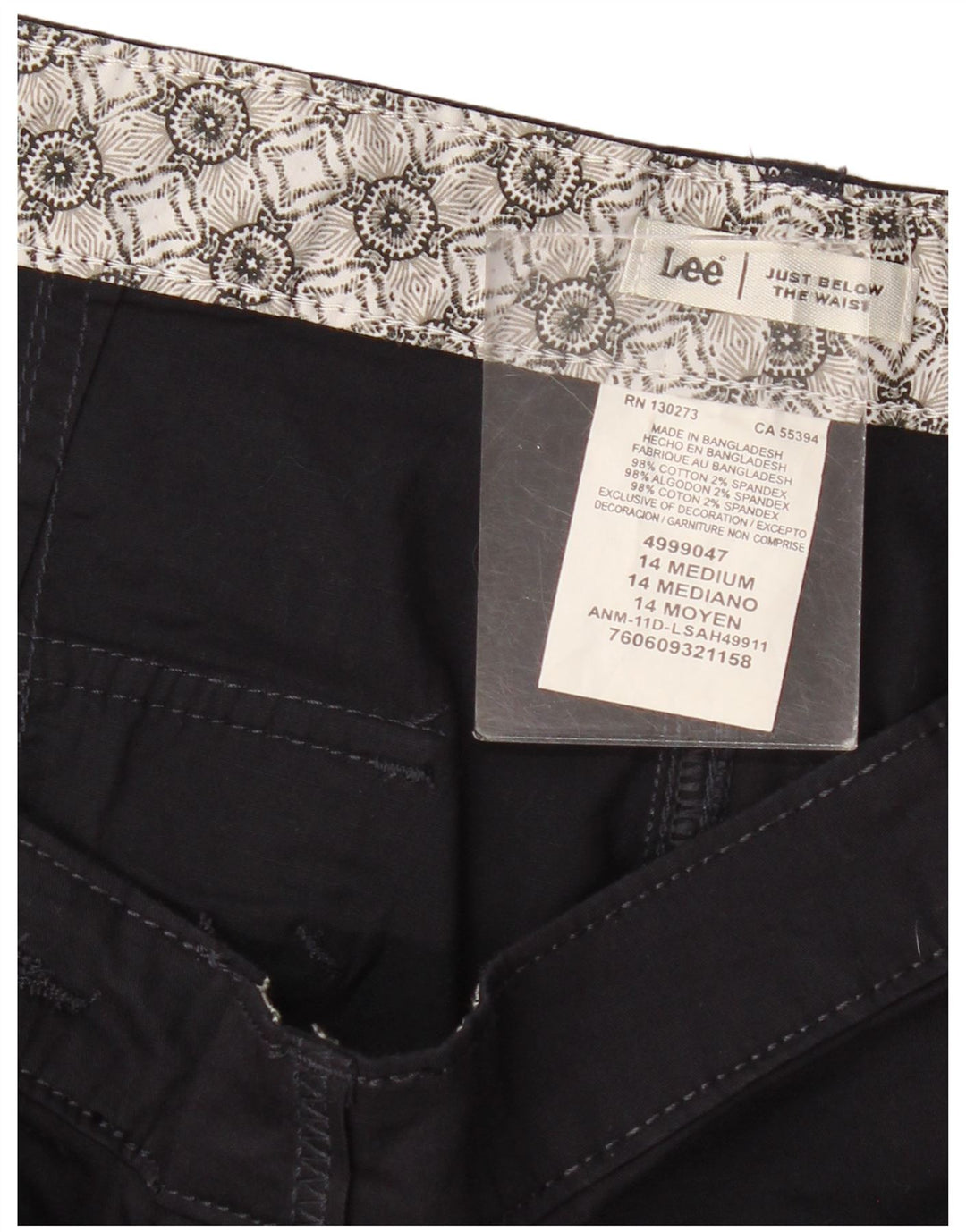 Γυναικείο σορτς βερμούδα LEE Cargo US 14 XL W34 Navy Blue Cotton