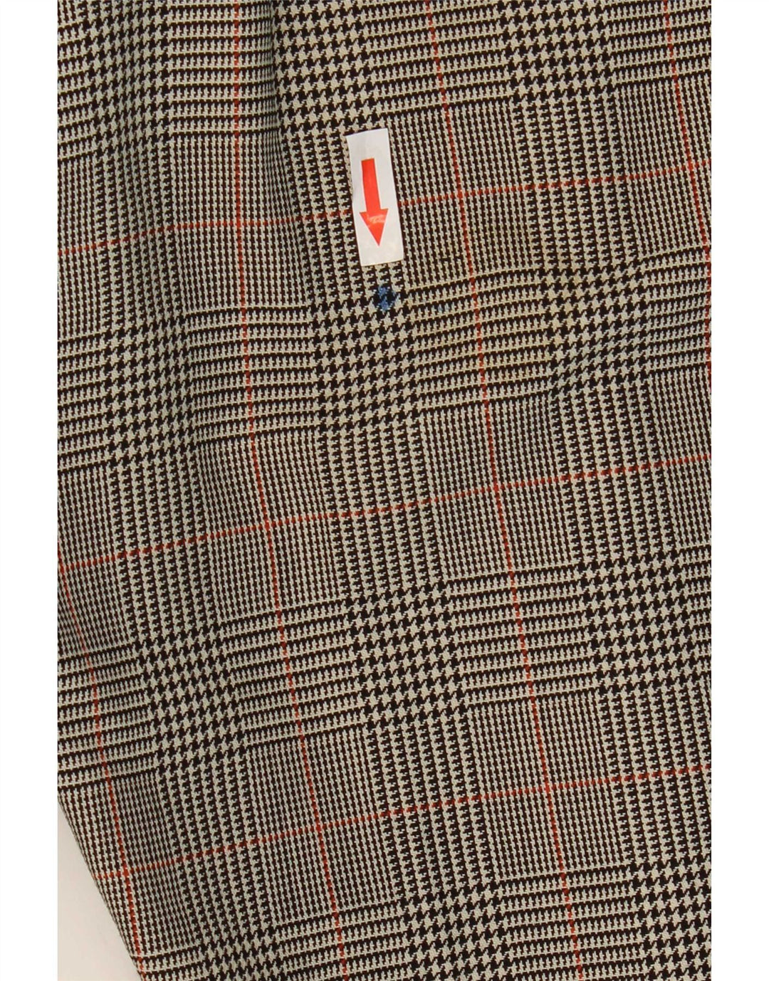 Zara γυναικείο μποτάκι παντελόνι EU 38 Small W28 L32 Grey Houndstooth Wool