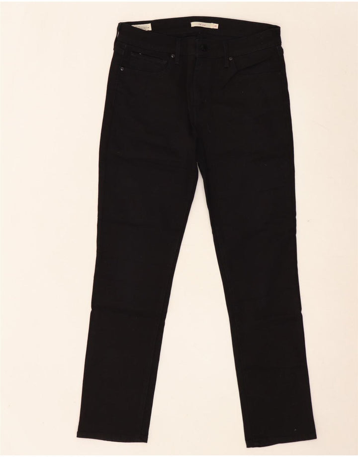 LEVI'S Γυναικείο 712 Slim Jeans W31 L29 Μαύρο βαμβακερό