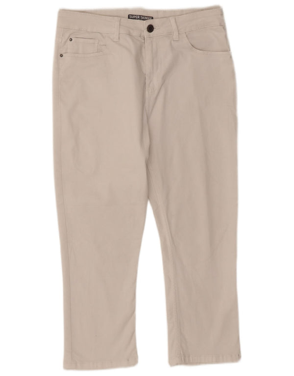 Marks & Spencer Γυναικείο παντελόνι Capri UK 12 Medium W32 L21 White