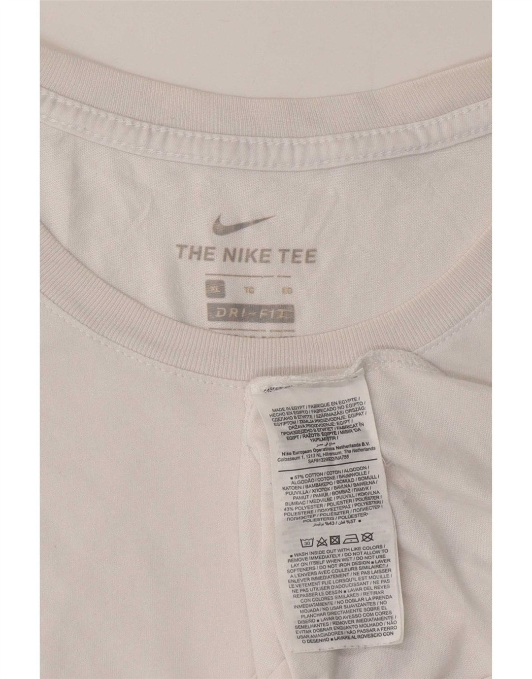 Ανδρικό T-Shirt Nike XL Λευκό βαμβακερό