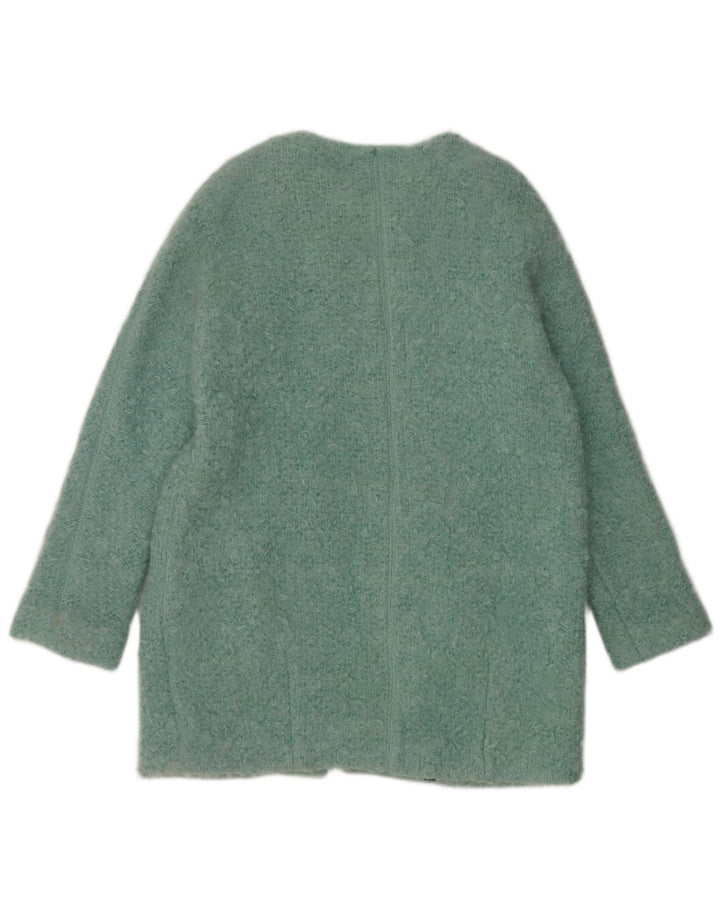 Zara Γυναικείο Oversized Πανωφόρι UK 14 Medium Blue Cotton