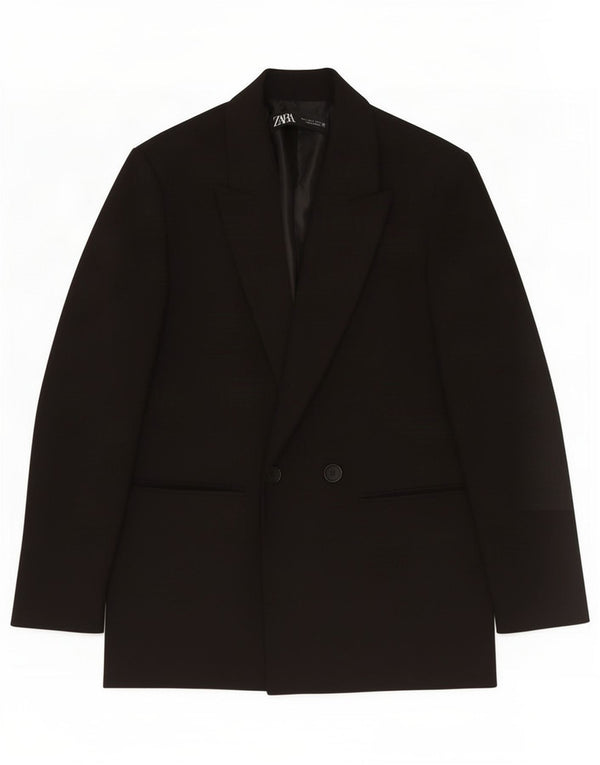 Zara Ανδρικό σακάκι διπλό στήθος UK 36 Small Black Polyester