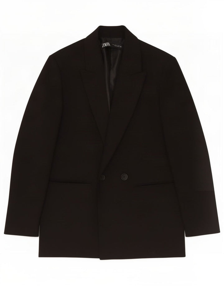Zara Ανδρικό σακάκι διπλό στήθος UK 36 Small Black Polyester